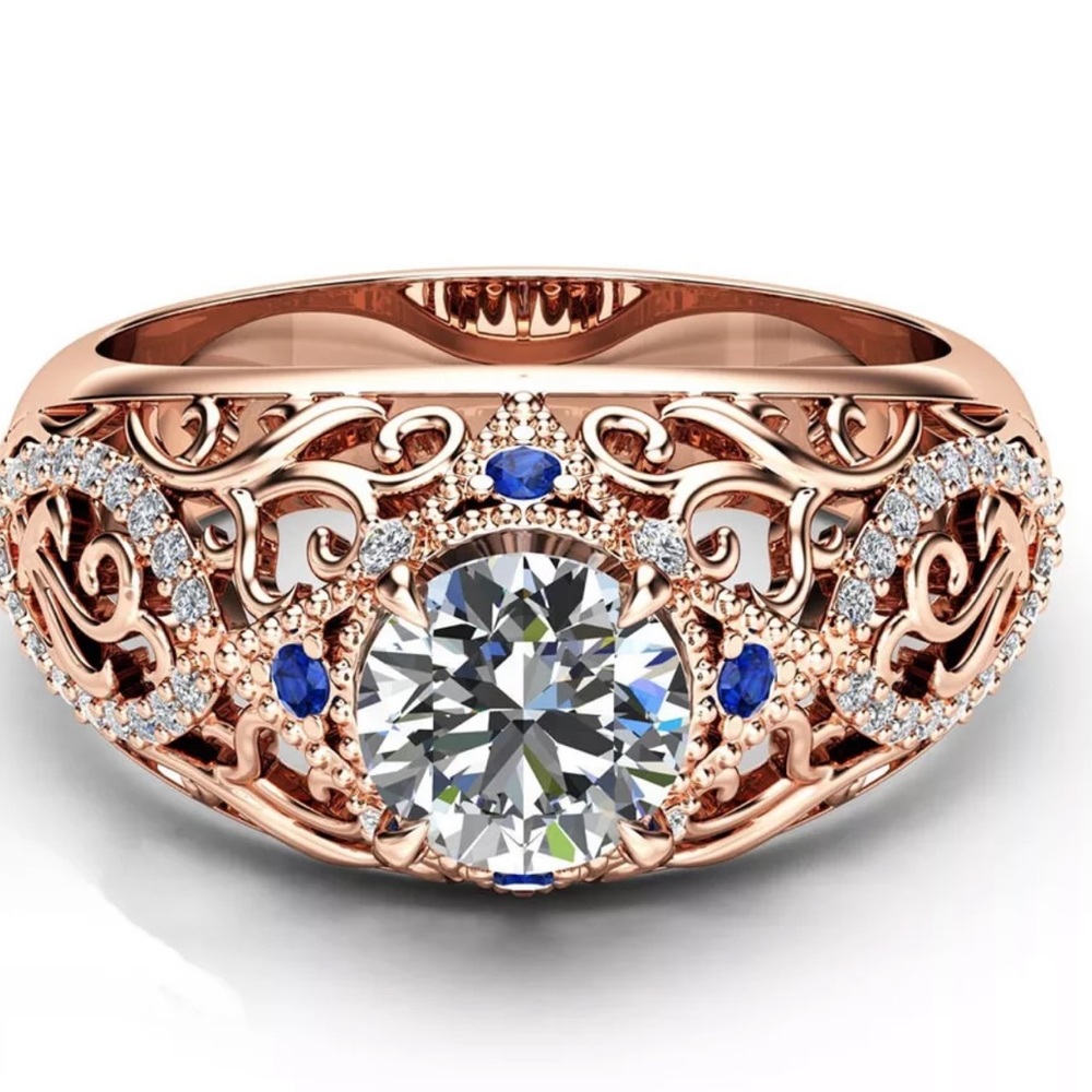 Silver 925 Rose gold Ring